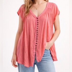 Free People Pink Highlander Top